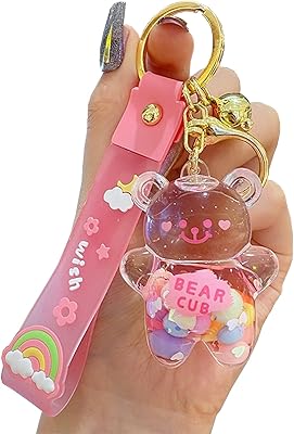 Keeings Liquid oil chipped bear fast sandy floating colored girl keychain creeper bag pendant keychain.. Shop smart, shop DIAYTAR — Nigeria’s trusted e-commerce site.