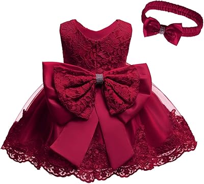 Flower lace princess dress for 1st and 2nd baby girl's birthday, for wedding party.. Unlock access to a wide range of products with DIAYTAR NIGERIA's affordable e-commerce platform.