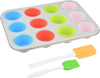 Set of deep prestige deep muffin cups, 12 cups, 15 pieces, multicolored.. Experience the future of online shopping with DIAYTAR NIGERIA's extensive product range and competitive pricing.