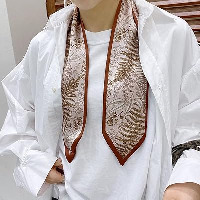 Women wide angle scarves in printed silk muslin leopard of the green jungle, silky headbands, bandana, hair ribbon, bag tie (Red jungle risk).. DIAYTAR NIGERIA combines affordability, variety, and convenience with nationwide delivery services.