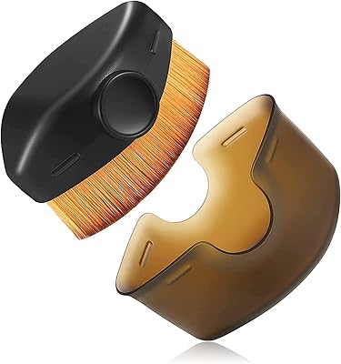 Hexagonal kabuki makeup brush in the shape of a dolphin for liquid powder foundation, eyeshadow, mixture of liquid cosmetic products, creams or impeccable powder with storage bag.. Discover thousands of products on DIAYTAR Nigeria with delivery between 5 to 8 days across the country.