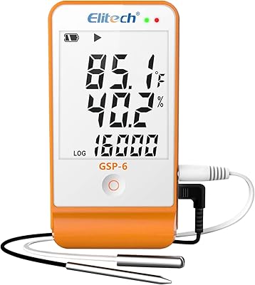 Elite Tech GSP-6 16,000 temperature and humidity data recorder for cold chain refrigeration points.. DIAYTAR NIGERIA transforms online retail with unbeatable prices and consistent delivery timeframes.