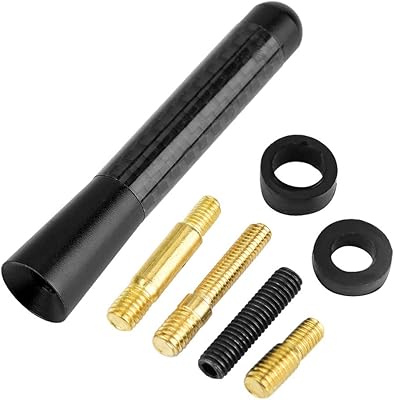 Car antenna, short antenna in aluminum and 3 inch aluminum and carbon for the universal car modification (black).. Your complete e-commerce solution, DIAYTAR NIGERIA offers variety and value with nationwide shipping.