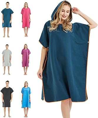 Changing towel with hood for surfing, swimming in free water and microfiber changing combination, fast and light drying, one -sided (navy blue).. DIAYTAR NIGERIA: Where quality meets affordability, with thousands of products delivered in less than 8 days.