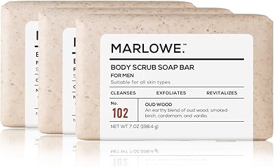 Exfoliating soap for the Marlowe no body. 102 for men 7 oz (pack of 3) | Terrous Oud wood perfume | Best Exfoliating Bar for Men | Made with natural ingredients | Green tea extract | Fresh fragrance (3) package.. The smarter way to shop online in Nigeria is through DIAYTAR Nigeria.