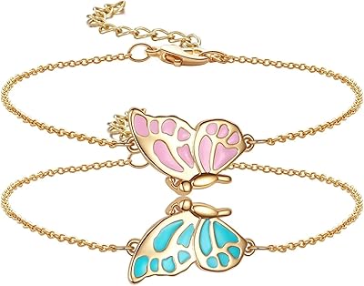 Friendship bracelets with matching butterfly design for two close friends, best friends, long distance relationship bracelets for mother, daughter, sisters, birthday gift.. Spend less, get more — that’s the DIAYTAR Nigeria promise.