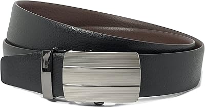 Classic Spanish Spanish leather belt, trendy ratchet leather belt with automatic click loop for men, locked in an elegant gift box.. Everything you want, delivered fast — DIAYTAR Nigeria does it better.