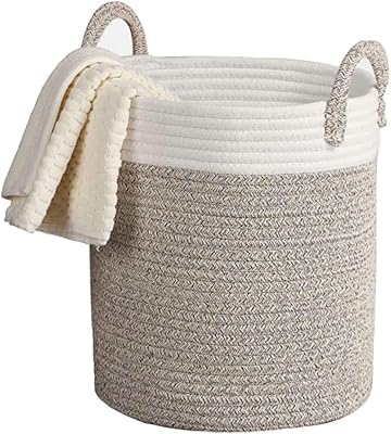 Cotton rope basket toy basket for blankets with handle.. Enjoy deals you can’t resist and delivery you can trust — DIAYTAR Nigeria.