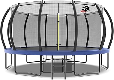 Live Space Space Trampoline 16-foot with basketball basket, entertainment trampoline for children and adults, entertainment trampoline with safety speaker for outdoor garden with non-slip scale.. DIAYTAR NIGERIA: Where every shopping need is met with affordable prices and reliable 5-8 day delivery.