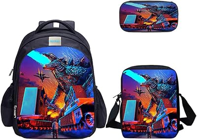 A set composed of a backpack, a lunch bag with a dinosaur pattern for boys, a shoulder bag and a kit.. DIAYTAR NIGERIA: Your trusted e-commerce partner with extensive product choices and affordable delivery.