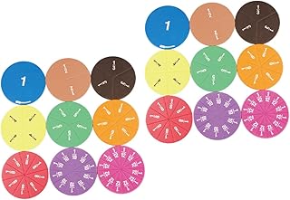 Cieieo 2 sets of educational aids in mathematics, puzzle toys, children's toys, children's toys, digital fractions circles, early learning toys, teaching fractions equivalents, primary school demonstrator.. Whether you're in Lagos, Abuja, or anywhere in between, DIAYTAR Nigeria ensures your online shopping experience is smooth, affordable, and fast.