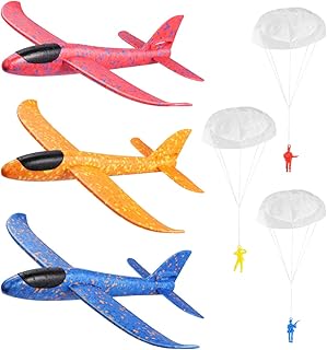 Toyvian 3 glider planes, 14.5 "throwing plane with 3 light plane models in paratrooper foam, children's toys.. DIAYTAR NIGERIA delivers more than products - we deliver affordable solutions within the week.