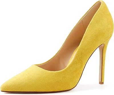 High suede heeled shoes for women, pointed end, closed evening shoes to put on, high heels with suede heels for women.. One platform, all your needs — DIAYTAR Nigeria delivers quickly.