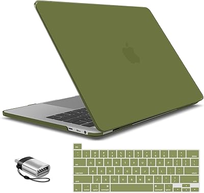 I Panzer Rigid Protection case and keyboard cover type C Compatible with MacBook Pro 2023 2022 M2 13 inch 2021-2016 M1 A2338 A2289 A2251 A2159 A1989 A1706 A1708 Green, Green, T1 Mugen + 1tc.. DIAYTAR NIGERIA: Your trusted marketplace that combines variety, affordability and reliable shipping.