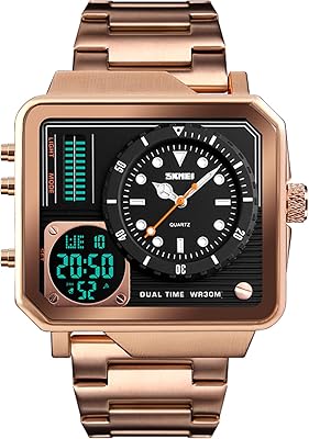 Watch for men display LED square large analog dial movement.. DIAYTAR Nigeria: trusted by thousands for fast, reliable delivery.