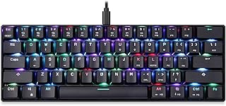 Mechanical game keyboard Motospeed CK61 RVB with red automatic keys, 61 keys, response function to several keys and backlight for black color games.. Discover endless shopping possibilities at DIAYTAR NIGERIA, with budget-friendly prices and reliable delivery.