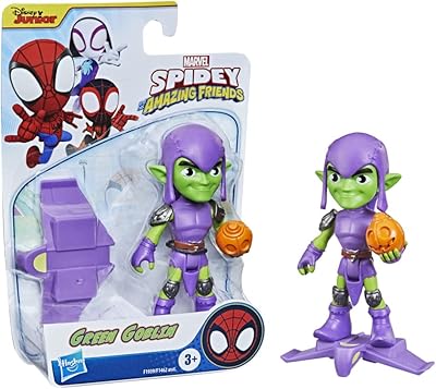 Marvel Spidey action figurine and its incredible green food friends, 4 -inch action figurine and 1 accessory, for children aged 3 and over.. DIAYTAR Nigeria: Great value, fast delivery, and endless options.
