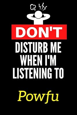 Don't bother me when I listen to Powfu: Lined Notes Book, Birthday Gift for Powfu lovers: (Composition Journal) (6 x 9 inches).. No delays, no drama — just fast, affordable shopping with DIAYTAR Nigeria.