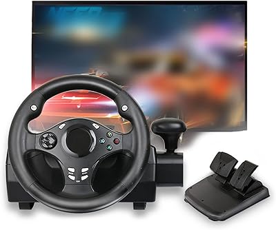Race steering wheel, 7 in 1 steering wheel and pedals, USB 270 degree universal racing steering wheel for PC, PS3, PS4, Xbox One, Xbox 360, Android.. Shop across boundaries at DIAYTAR NIGERIA and enjoy budget-friendly nationwide delivery within the week.