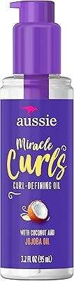 Aussie Miracle Curls Treatment Oil for frizzy hair with coconut and Australian jojoba oil 95 ml - Hydrates, shine and defines the hair.. Discover endless possibilities with DIAYTAR NIGERIA's comprehensive catalog and reliable delivery service.