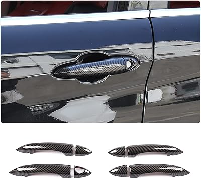 ABS fiber carbon fiber carbon carbon door handle cover for Alfa Romeo Giulia 952 Stelvio 949 2017-2022 (without smart key hole).. DIAYTAR NIGERIA delivers value, variety, and convenience with our nationwide 5-8 day shipping.