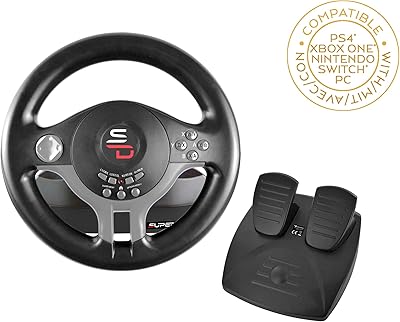 SV200 racing steering wheel with pedals and mobile pallets for Nintendo Switch - PlayStation 4 - Xbox One - PC.. Discover thousands of products on DIAYTAR Nigeria with delivery between 5 to 8 days across the country.