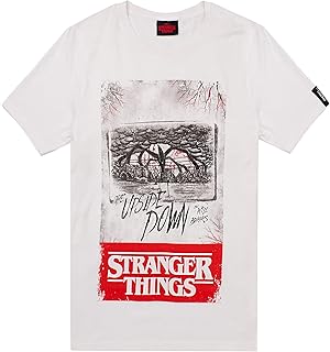 T-shirt homme stranger things | haut blanc the upside down flayer adulte |, blanc.. Shop smart with DIAYTAR NIGERIA, offering a vast product range delivered to your doorstep within a week.