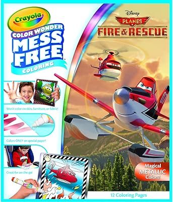 Recharge Crayola Plain Fire & Rescue Color Wonder, 12 pages of coloring without a waste, gift for children.. DIAYTAR NIGERIA: Making quality accessible to all Nigerians with affordable prices and quick delivery.