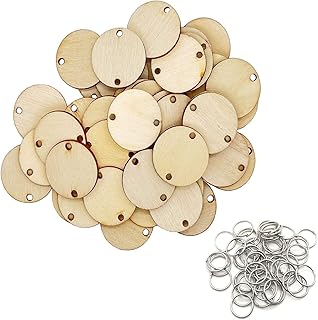 100 pieces of 12 -inch wooden circles with holes and rings.. DIAYTAR NIGERIA connects your desires with reality through our affordable e-commerce platform and quick delivery.