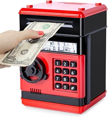 Children's toys for boys and girls from view, children's electronic bank, piggy bank, little childhood piggy bank, best birthday and Christmas gifts for children aged 8 to 12 (red and black).. Your one-click solution to affordable shopping, DIAYTAR NIGERIA delivers quality products nationwide.