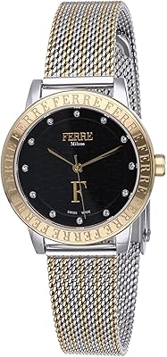 Quartz watch for women ferre milano fm1l174m0081 3, black, black, bracelet.. DIAYTAR NIGERIA: Where thousands of products meet affordable prices and reliable 5-8 day delivery.
