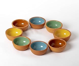 Clay pot - Sauce bowls - handmade tagine bowl - 100% natural earthenware pot - Pottery dishes - Terracotta pots for, (8 pieces).. DIAYTAR NIGERIA delivers value, variety, and convenience with our nationwide 5-8 day shipping.