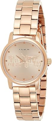 Watch for women coach, rose gold dial and rose gold plated steel bracelet - model 14502977.. DIAYTAR NIGERIA: Bridging the gap between consumers and quality products with affordable nationwide shipping.