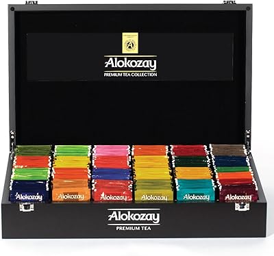 Alokouzi wooden tea bags, 24 compartments - 288 pieces.. Your one-click solution to affordable shopping, DIAYTAR NIGERIA delivers quality products nationwide.