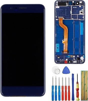New LCD screen compatible with Huawei Honor 8 touch screen with frame + tools (blue).. From daily deals to exclusive products — DIAYTAR Nigeria has you covered.