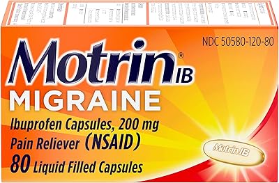 Motrin IB liquid capsules against migraine, ibuprofen 200 mg, migraine treatment, 80 pieces.. Experience the convenience of one-stop shopping with DIAYTAR NIGERIA's diverse and affordable marketplace.