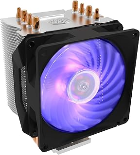 Air cooler for Cooler Master Hyper H410R RGB processor - Direct contact cooling system, 4 copper caps, integrated aluminum thermal dissipator with 92 mm BW MRG fan -.. DIAYTAR Nigeria offers great deals, a huge product variety, and delivery in under a week.