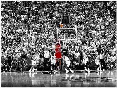 Sports poster FLRTC Michael Jordan 1998 Chicago Last Shot, Painting on canvas, Images of Mural Art For Living Room, Interior Decoration (60 x 90 cm) without framework.. Navigate through thousands of products at pocket-friendly prices with DIAYTAR NIGERIA's easy-to-use platform.