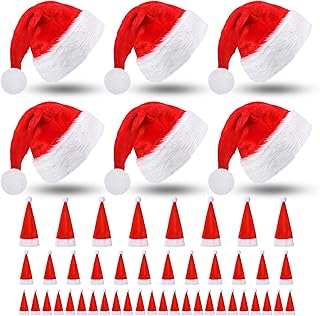 54 Pieces Multi-Tailles for adults' Christmas hat, mini Red Santa Claus Hat in plush for adults and children, mini Christmas hats for candy, wine bottle, crafts, party decorations.. Why waste time in traffic when you can shop online at DIAYTAR Nigeria? Enjoy convenience, unbeatable prices, and prompt delivery anywhere in Nigeria.