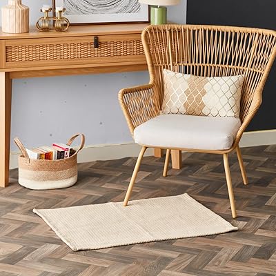 Home Box Textura Jute Natural Cotton Dori 60 x 90 cm, beige.. DIAYTAR NIGERIA: Nigeria's answer to affordable online shopping with reliable 5-8 day delivery guarantee.
