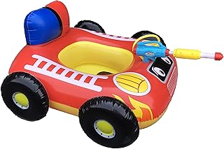 Large inflatable pool float for children with integrated spray gun, pirate boat and fire truck.. Experience shopping without compromise at DIAYTAR NIGERIA, with vast selection and quick delivery.