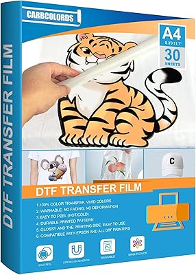 DTF A4 carbolords transfer paper (8.3 "x 11.7") 30 PET transparent PET sheets - Thermal transfer paper for fabrics and t -shirts.. Nigeria's most diverse e-commerce platform delivers quality and affordability to your doorstep in 5-8 days.