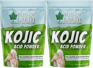 Bliss of Earth Original Korean Kojic Acid Dipalmitate Powder 8 Oz for skin whitening, soap manufacturing and handmade products, 2 x 113 grams.. DIAYTAR NIGERIA delivers value, variety, and convenience with our nationwide 5-8 day shipping.