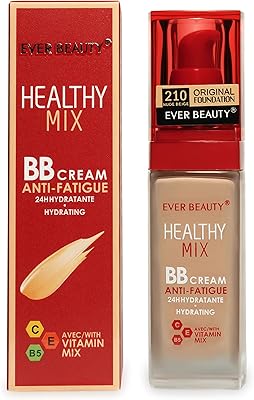 Ever Beauty Healthy Mix BB Cream Hydrating 24 hours with Vitamin foundation Mix Found Turns Full Anti-Long Term Anti-Patigue Hypoallergennic Makeup Face Makeup-Nude beige beige.. DIAYTAR NIGERIA makes every purchase count with our affordable prices and reliable 5-8 day shipping.