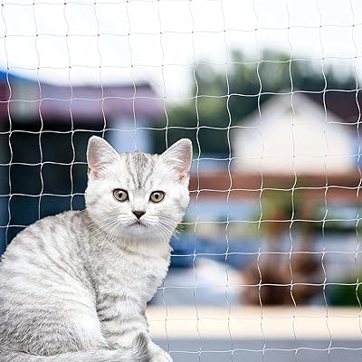Balcony fence Kisono Cat Anti-fall in transparent nylon for animals.. DIAYTAR NIGERIA delivers value, variety, and convenience with our nationwide 5-8 day shipping.