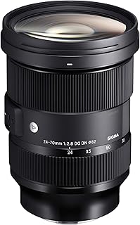 Objective Sigma F2.8, 24-70 mm for single-format-single-format-single-format and camelting cameras with interchangeable lens without mirror, compatible with F and L frames.. Make shopping fun and stress-free with DIAYTAR Nigeria.