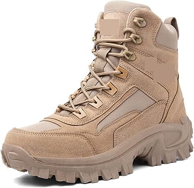 Tongok tactical military boots for men for hiking, campsite, mountaineering, work, training, hiking (color: khaki, size: 8).. Experience the joy of discovery with DIAYTAR NIGERIA's vast catalog and nationwide affordable delivery.