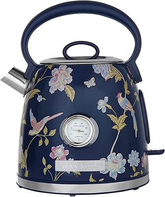 Electric kettle vq laura ashley 1.7 l, energy efficient, 3 kW, rapid boiling with protection against dry boiling - navy.. DIAYTAR NIGERIA: Where shopping meets satisfaction with affordable prices and prompt delivery services.