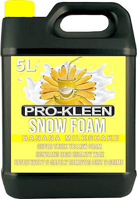 Pro -Clean 249566 Snow foam with neutral, extra thick and non -caustic pH - easy to use 5L (yellow banana milk).. DIAYTAR NIGERIA: Where shopping is easy, prices are low, and delivery is just days away.