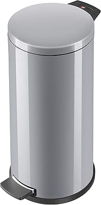 Haylo Steel Steel 0522-070 trash can, 18 Galvanized, Self-Exteguble, Anti-Disable Base, Silver, Made in Germany, L.. Shop smart with DIAYTAR NIGERIA's vast selection and enjoy affordable shipping in just 5-8 days.
